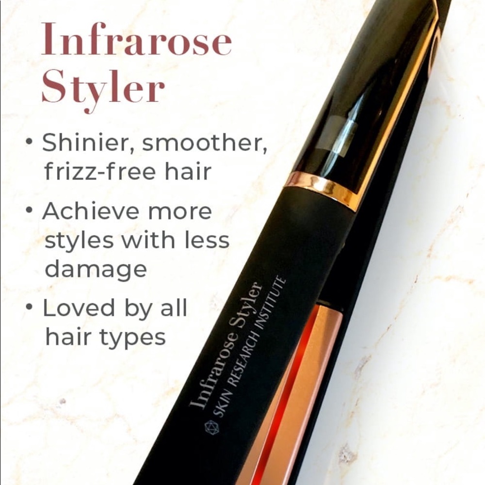 Infrarose styler hair straightener